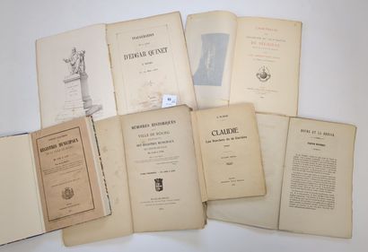 [Ain]. 6 volumes sur Bourg en Bresse dont :

Inauguration...