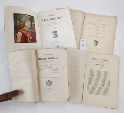 [Ain] [BOURG en BRESSE] Réunion de 4 volumes...
