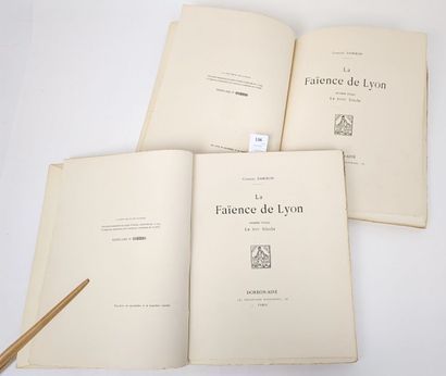 DAMIRON (Charles). La faïence de Lyon. Paris,...