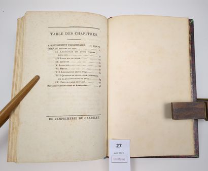 BRILLAT-SAVARIN (Jean Anthelme) : Essai Historique...