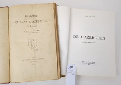 PAGANI (abbé). Histoire de Chazay-d'Azergues...