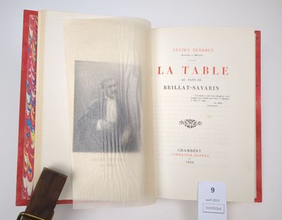 TENDRET (Lucien) : La Table au pays de Brillat-Savarin....