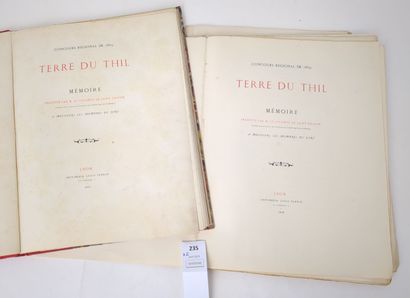 SAINT-TRIVIER Vicomte de. Terre du Thil....