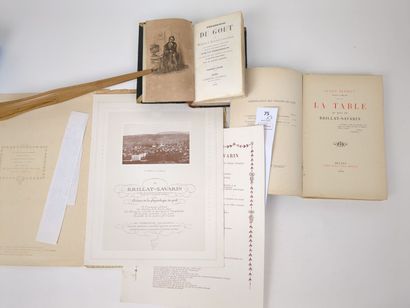 BRILLAT SAVARIN. Réunion de 3 volumes :

1/...