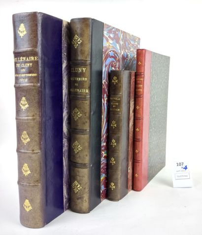 Réunion de 4 volumes reliés relatifs à l'histoire...