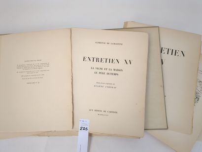 LAMARTINE (Alphonse de). Entretien XV. La...