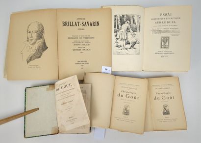 BRILLAT SAVARIN. Réunion de 4 titres en 5...
