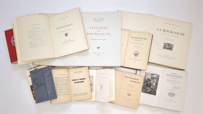 [Bourgogne]. 11 volumes relatifs à la Bourgogne,...