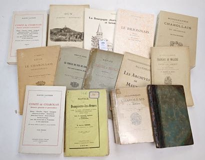 [Bourgogne]. Un ensemble de 14 volumes ou...