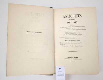 SIRAND (Alexandre) : Antiquités générales...