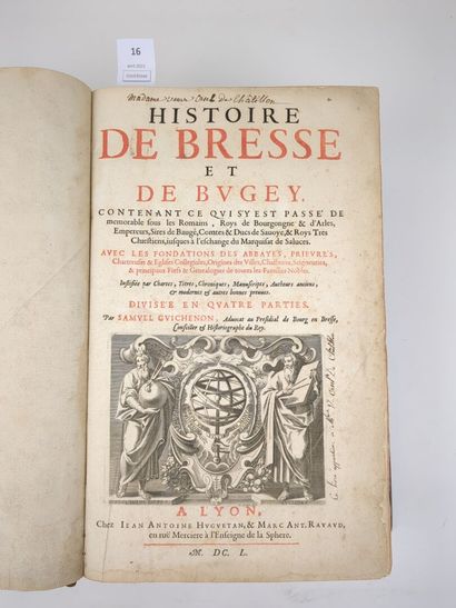 [reliure armoriée] GUICHENON (Samuel) : Histoire...