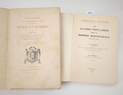 [Ain] BAUX (Jules). Nobiliaire du département...