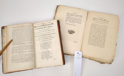 Deux journaux Lyonnais.
(Lyon. Périodiques)...