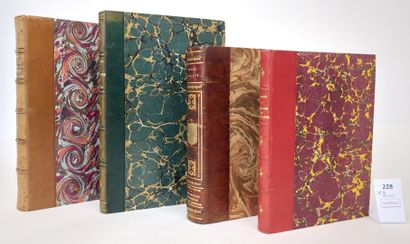[Bourgogne]. Un ensemble de 4 volumes in-12...