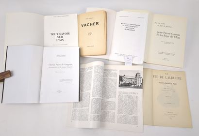 [Ain]. 18 volumes ou plaquettes dont :
THIBAUT....