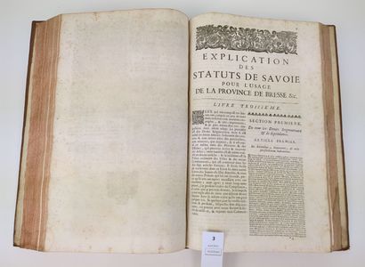 COLLET (Philibert) : Explication des statuts,...