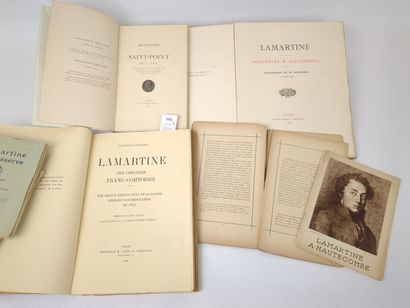 LAMARTINE (Alphonse, de). Réunion de 8 volumes...
