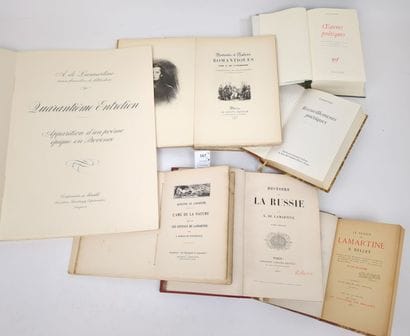 LAMARTINE (Alphonse, de). Réunion de 14 volumes...