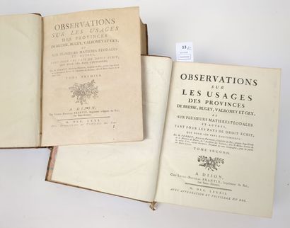 PERRET (Claude) : Observations sur les usages...