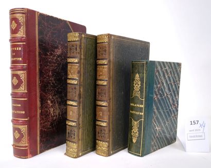 LAMARTINE (Alphonse, de). Réunion de 4 volumes...
