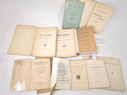 [Ain]. 11 volumes, dont :
LE DUC (Philibert)....