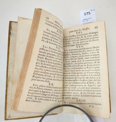 [Bourgogne]. Règlements pour les fonctions...