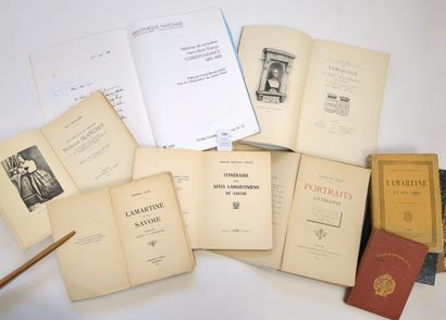 LAMARTINE (Alphonse, de). Réunion de 10 volumes...
