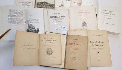 [Bourgogne]. Un ensemble de 14 volumes ou...