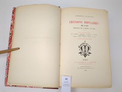 GUILLON (Charles) : Chansons populaires de...