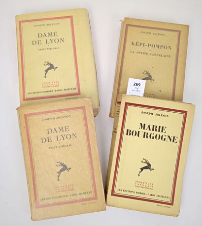 JOLINON (Joseph). Un ensemble de 4 volumes...