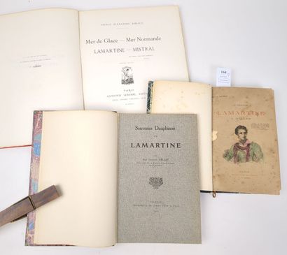 LAMARTINE (Alphonse, de). Réunion de 3 volumes...