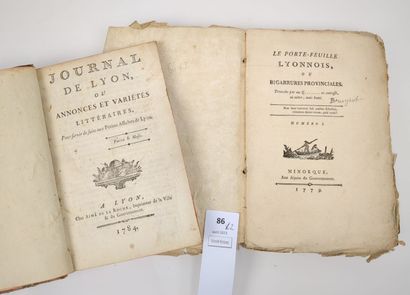 Deux journaux Lyonnais.
(Lyon. Périodiques)...
