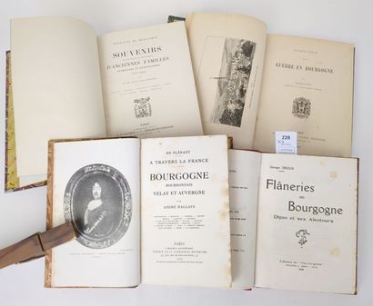 [Bourgogne]. Un ensemble de 4 volumes in-12...