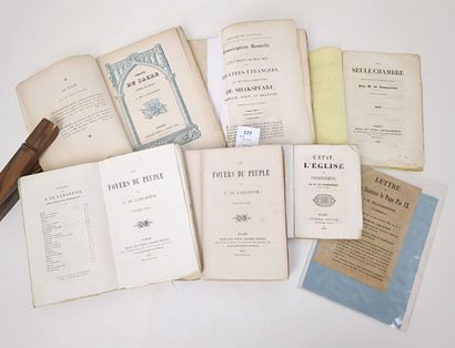[LAMARTINE, Alphonse, de]. Réunion de 6 titres...