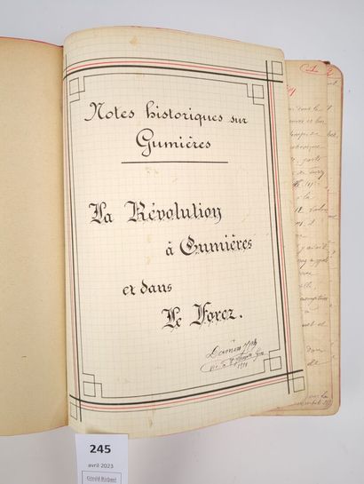 Un manuscrit inédit

[Manuscrit] (Forez)....