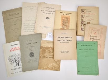 [Beaujolais]. Réunion de 11 volumes ou plaquettes :
CARLOCHRISTI...