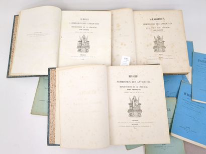 [Bourgogne]. Un ensemble de 21 volumes ou...