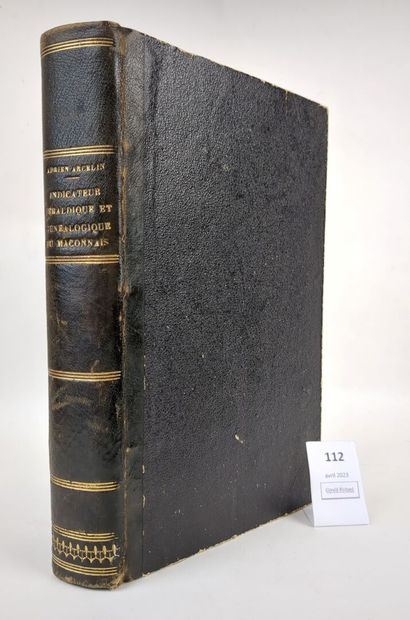 ARCELIN (Adrien). Indicateur héraldique et...