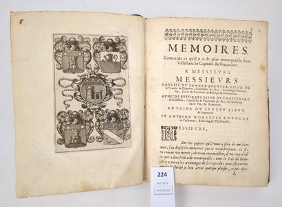 [BEAUJOLAIS]. [BUSSIÈRE (Jean de) et LOUVET...