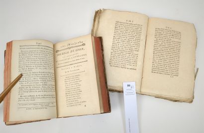 Deux journaux Lyonnais.
(Lyon. Périodiques)...