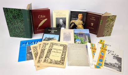 [Ain]. 18 volumes ou plaquettes dont :
THIBAUT....