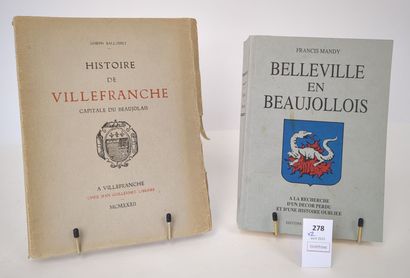 [Beaujolais]. BALLOFFET (Joseph). Histoire...
