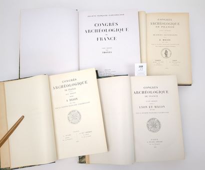 Un lot de 4 Congrès Archéologiques de Bourgogne
(Bourgogne)....