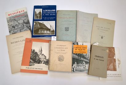 [Saône, et Loire]. Un ensemble de 11 volumes...