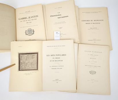 JEANTON (Gabriel). Un ensemble de 5 volumes,...