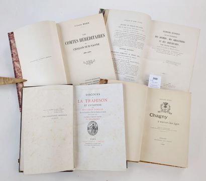 [Saône et Loire]. Un ensemble de 4 volumes...