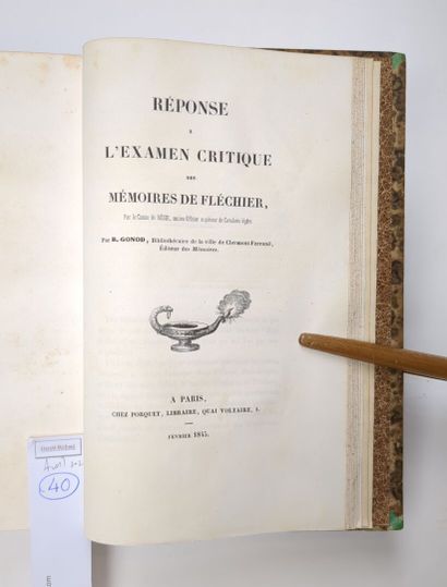 (Auvergne) FLÉCHIER (Esprit). Mémoires sur...