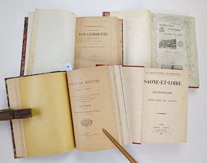 [Bourgogne]. Un ensemble de 4 volumes reliés :

[Anonyme]....