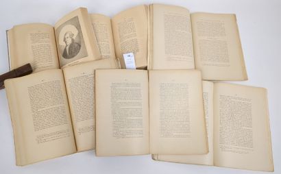 Un lot de 3 ouvrages en 6 volumes sur le...