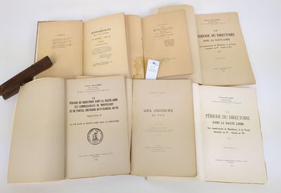 Un lot de 3 ouvrages en 6 volumes sur le...